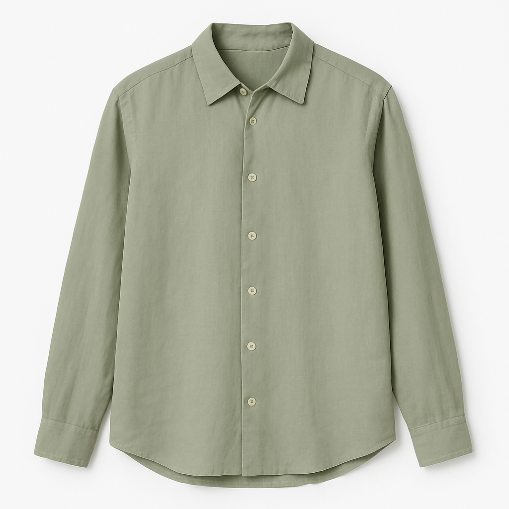 Chic Linen Button-Up - Bautven Shirts