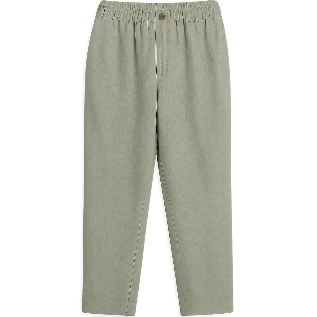 Linen Blend Trousers - Bautven Pants