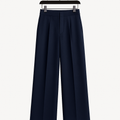 Navy Wool Trousers - Bautven Pants